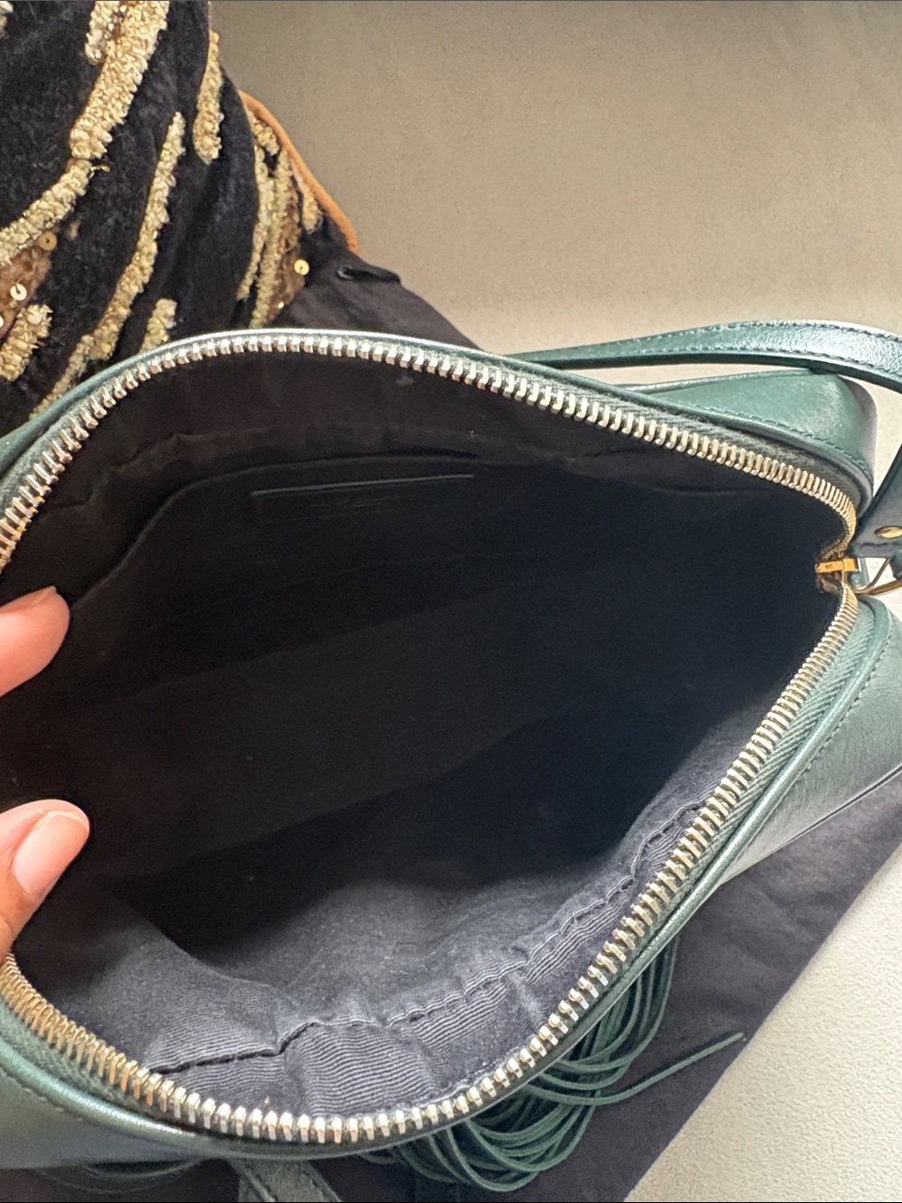 YSL Green Quilted Camera Bag - Picture 4 of 6